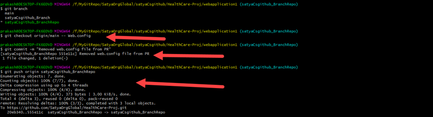 Managing Files On GitHub Using Git Bash 📥📤 In Real-Time Scenario - Removing A Specific File From Pull Request